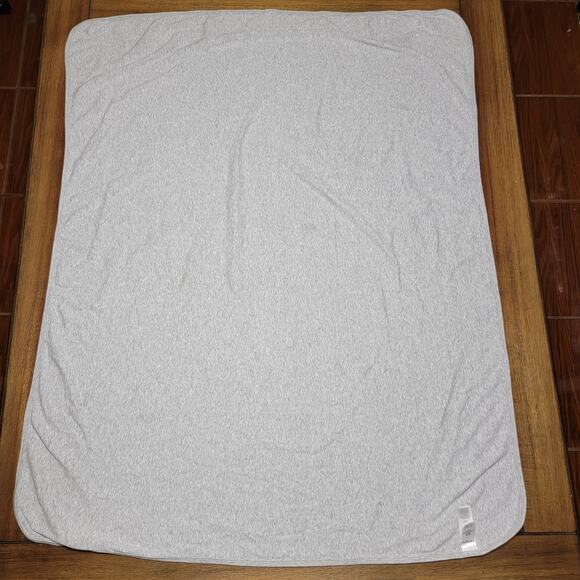 Carter's Infant Grey Receiving Blanket w/ Mustaches - OS 31" X 37" - Picture 3 of 5